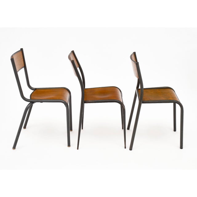 Set of 10 French Industrial Chairs Chairish