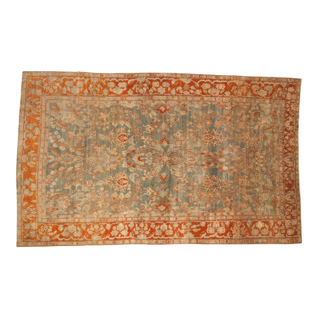 Antique Distressed Sarouk Carpet - 8'3" x 13'4" For Sale