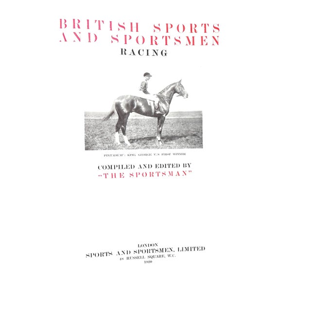 "The Sportsman" [compiled and edited by] [402] pp. Sports & Sportsmen, Limited 1920 15 1/4" x 11 1/2" Weighs: 10.4 lbs...