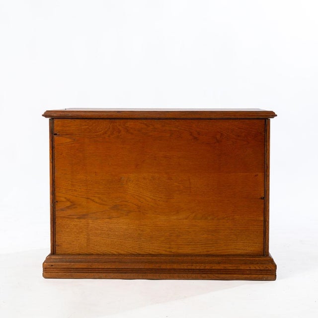 Antique Oak Spool Cabinet For Sale - Image 11 of 13