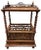 Antique Victorian Burr Walnut English Canterbury Magazine Rack For Sale In West Palm - Image 6 of 8