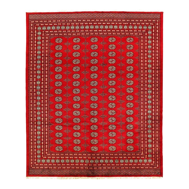 Fine Hand Knotted Bokhara Rug For Sale