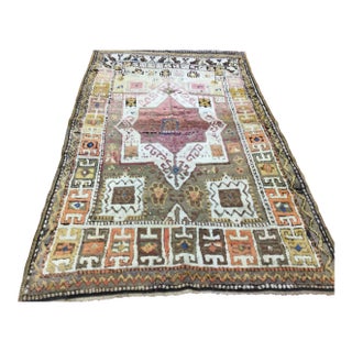 Antique Decorative Turkish Village Rug -By Woven Rug Gallery For Sale
