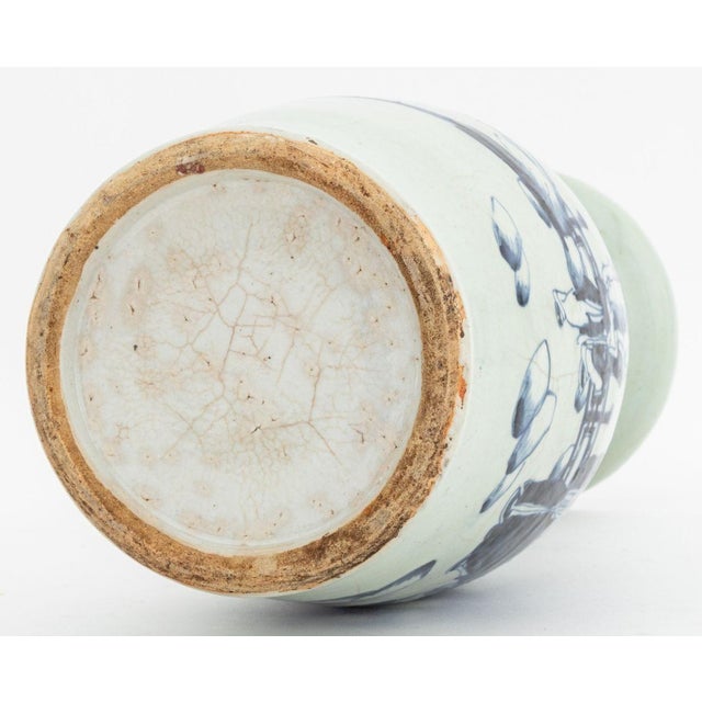 Chinese Blue & White Porcelain Baluster Vase For Sale In New York - Image 6 of 6