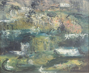 Gösta Jonsson, Informal Abstract Composition, 1967, Oil on Canvas