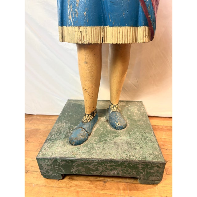 This is a commanding and genuine piece of 20th century American advertising history and tobacciana. Carved from solid wood...