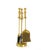 Italian Brass Fireplace Tool Set on Stand For Sale - Image 9 of 9