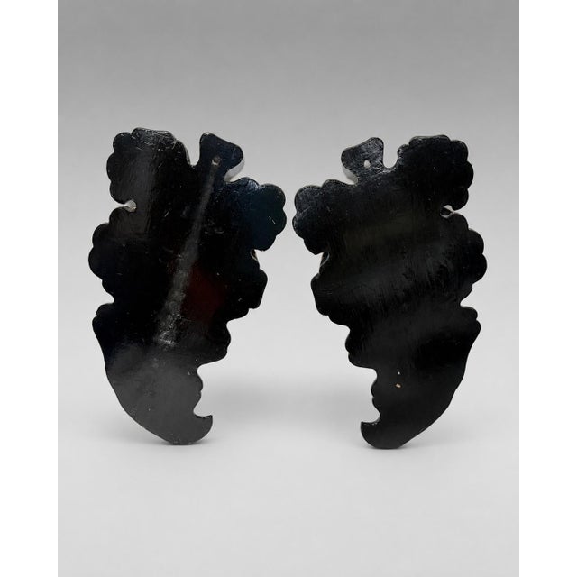 Paint Pair of Japanese Meiji Period Dragon Lacquer Folding Wall Shelves For Sale - Image 7 of 9