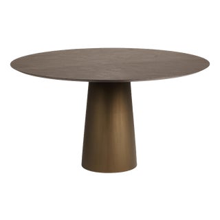 Bronze Fungo 1400 Round Table with Concrete Frame by Disain1971 For Sale