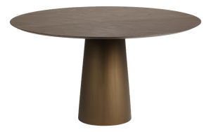 Bronze Fungo 1400 Round Table with Concrete Frame by Disain1971
