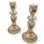 Mid-Century Modern Vintage Delft Colorful Floral Ceramic Hand Painted Dutch Candlesticks-Set of 2 For Sale - Image 3 of 3