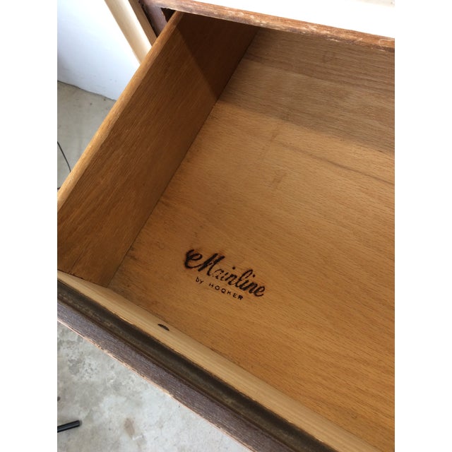 Mid Century 5 Drawer Highboy Dresser From Mainline by Hooker For Sale - Image 13 of 18