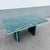 Postmodern Sky Blue and Faux Green Marble Laminate Dining Table For Sale - Image 4 of 12