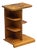 Art Deco Side Table with Shelves in Bookmatched Walnut Veneer, 1920s For Sale