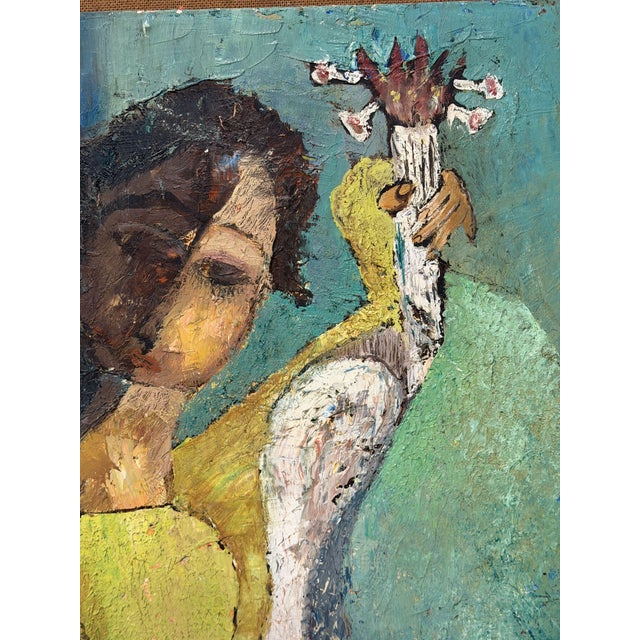 Alfred Rogoway, Figurative Composition, 1960, Oil Painting For Sale - Image 3 of 9