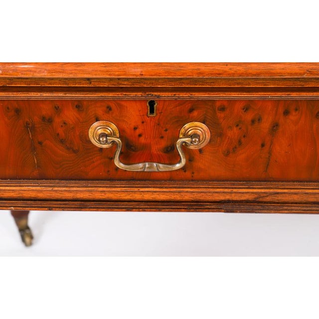 Antique Victorian Partner's Writing Desk, 19th Century For Sale - Image 17 of 18
