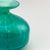 Turquoise Turquoise and Green Striped Glass Squat Bottle Vase from Mdina, Malta, 1970s For Sale - Image 8 of 10