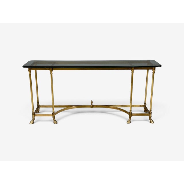 LaBarge, German Modern, Console Table, Brass, Glass, Germany, 1970s For Sale In New York - Image 6 of 15