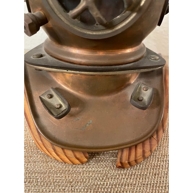 1960s Brass Diving Helmet Sculpture For Sale - Image 4 of 9