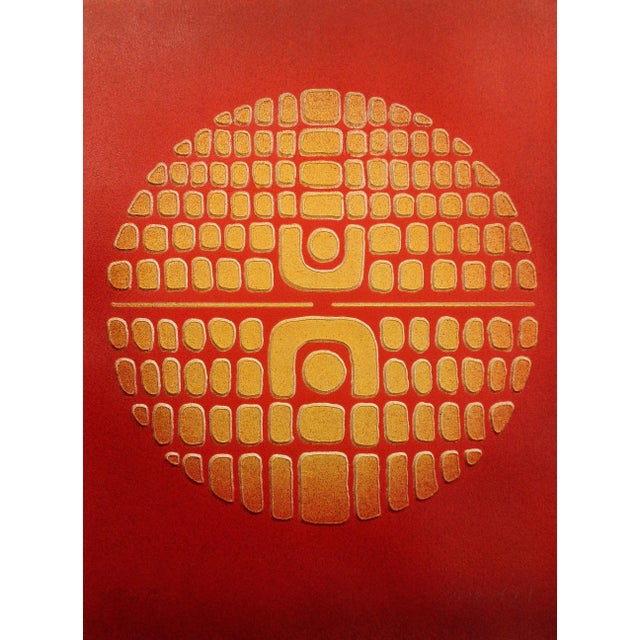 Paul Maxwell "Reflected Arch" Hand Signed Limited Edition Stencil Casting Artwork Unframed For Sale In Denver - Image 6 of 6