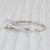 2010s 0.82ctw Round Diamond Engagement Ring 14k White Gold Size 7 Cathedral Band For Sale - Image 5 of 8