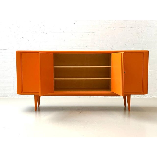 1990s Vintage Sideboard in Bright Orange, 1960s For Sale - Image 5 of 15
