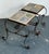Vintage Italian Distressed Wrought Iron and Ceramic Tile Tables For Sale - Image 10 of 18