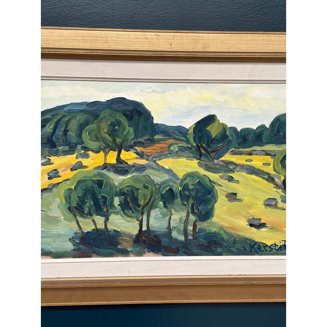 Kerstin Flyckt, Trees, 1950s, Oil on Panel, Framed For Sale - Image 15 of 17