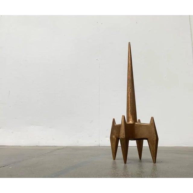 Mid-Century Brutalist Heavy Spike Sculpture, 1960s, in Very Good conditions. Designed 1960 to 1969