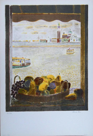 Pierre Garcia-Fons, View of Venice, Lithograph