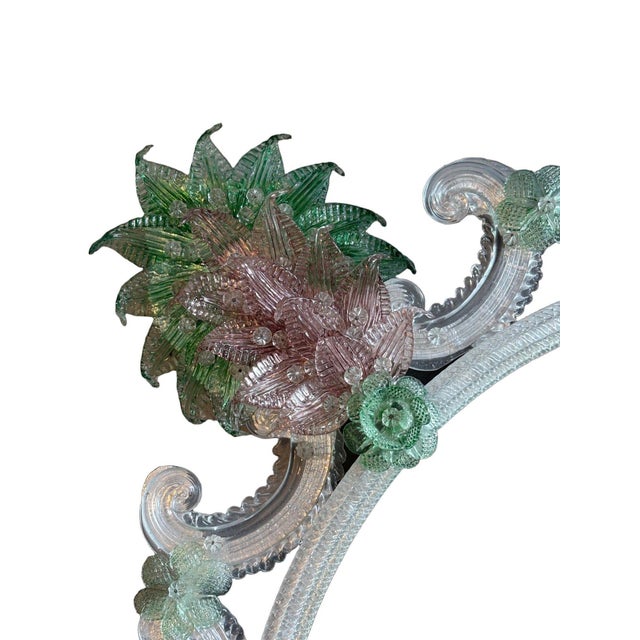 Fratelli Barbini - Green Venetian Mirror For Sale In Naples, FL - Image 6 of 7