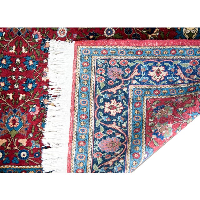 Vintage Persian Varamin Rug For Sale - Image 4 of 15