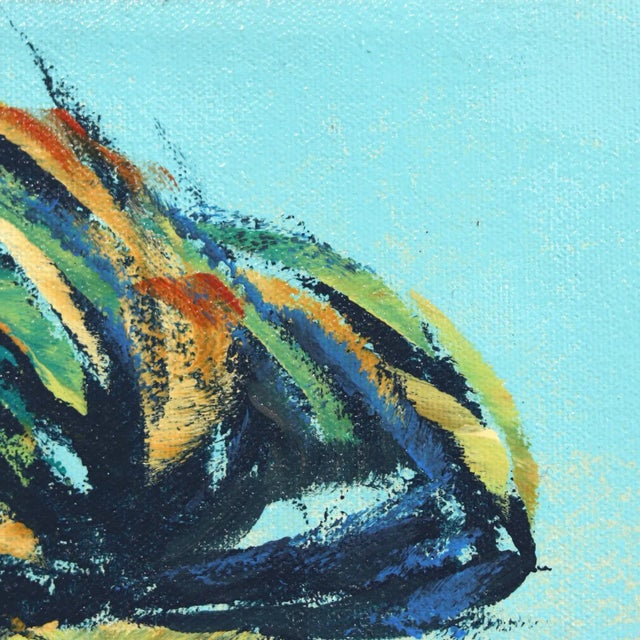 Contemporary Windy Palm - Contemporary Botanical Landscape Tree Acrylic Painting by Kathleen Keifer For Sale - Image 3 of 8