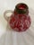 Antique Cranberry Art Glass Vessel For Sale - Image 4 of 8