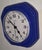 German Wall Clock with Blue Ceramic Case from Staiger, 1980s For Sale - Image 3 of 5