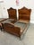 Design Plus Gallery presents a pair of Twin Size Louis XV Style Antique Carved Wood Bed Frames. Each frame showcases a...