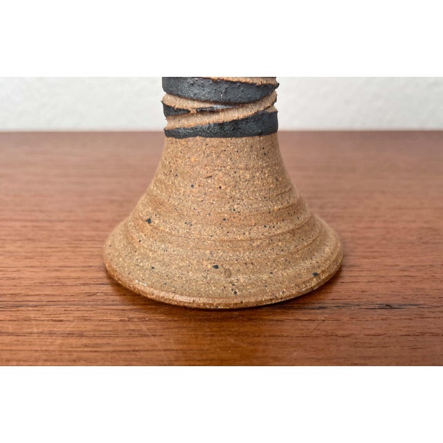 Mid-Century Modern Danish Studio Pottery Candleholder by Tue Poulsen for Tue Keramik, 1960s For Sale - Image 9 of 11