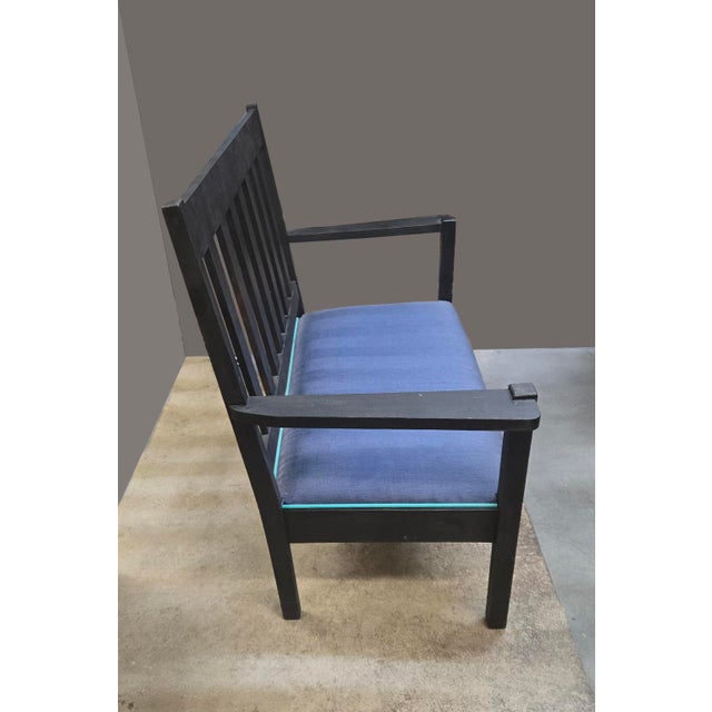 Arts & Crafts Updated Antique Arts & Crafts Hall Bench For Sale - Image 3 of 8