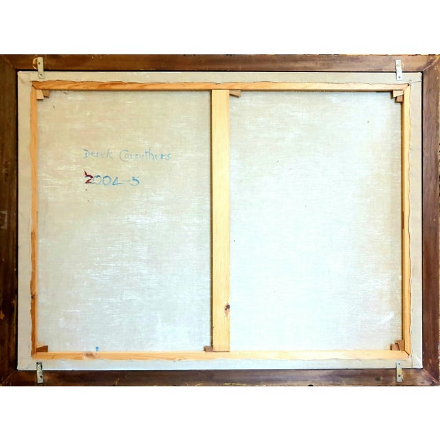 Large Scale Abstract Geometric Oil on Canvas. 'Artist's Lay Figures at Play' by Derek Carruthers. For Sale - Image 10 of 12