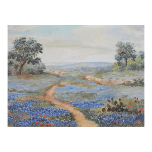 Early 20th Century Texas Bluebonnet Landscape Painting