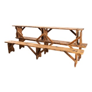 French Long Station Benches, 1950s For Sale