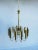 Italian Brass Chandelier, 1940s For Sale - Image 6 of 9