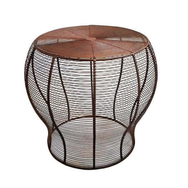 Mid 20th Century Vintage Wire Side Table For Sale - Image 5 of 5