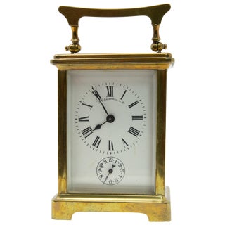 J. E.Caldwell & Co. Brass Carriage Clock For Sale
