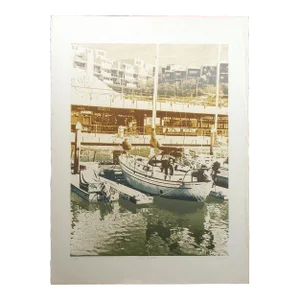 Ted Thomas "Home Port #2" Signed & Numbered Etching Art Print, Boats & Ships