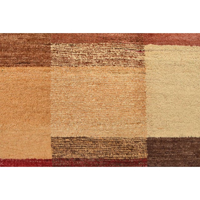 Textile Gabbeh Rug 8'2'' X 9'4'' Multicolor Wool Contemporary Hand-Knotted Carpet For Sale - Image 7 of 12