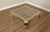 Mastercraft Attributed Hollywood Regency Asian Inspired Brass and Glass Coffee Table For Sale - Image 12 of 18