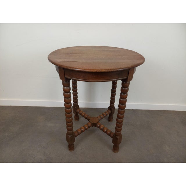 Oak Side Table, 1940s For Sale - Image 17 of 18