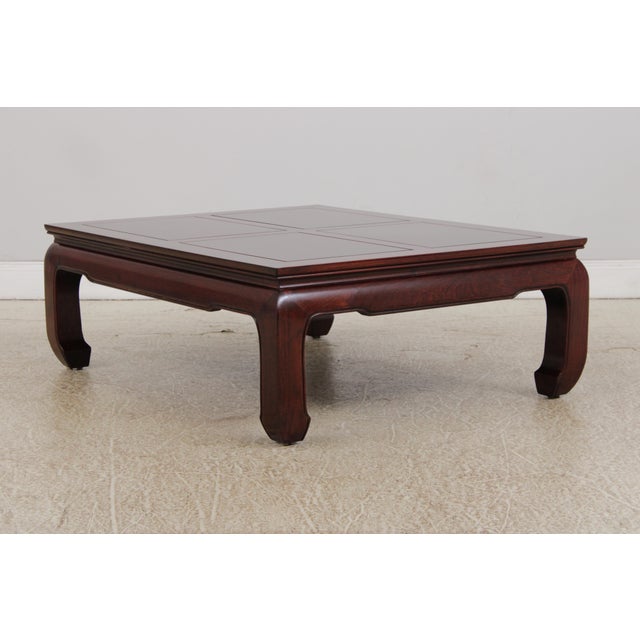 1920s Vintage Chinese Rosewood Coffee Cocktail Table For Sale - Image 5 of 15