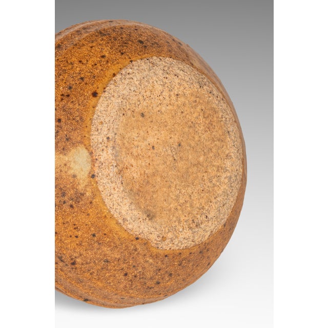 Miniature Vintage Ceramic Japanese Shigaraki Yaki Ikebana Flower Vase Vessel, Japan, C. 1960s For Sale - Image 11 of 11